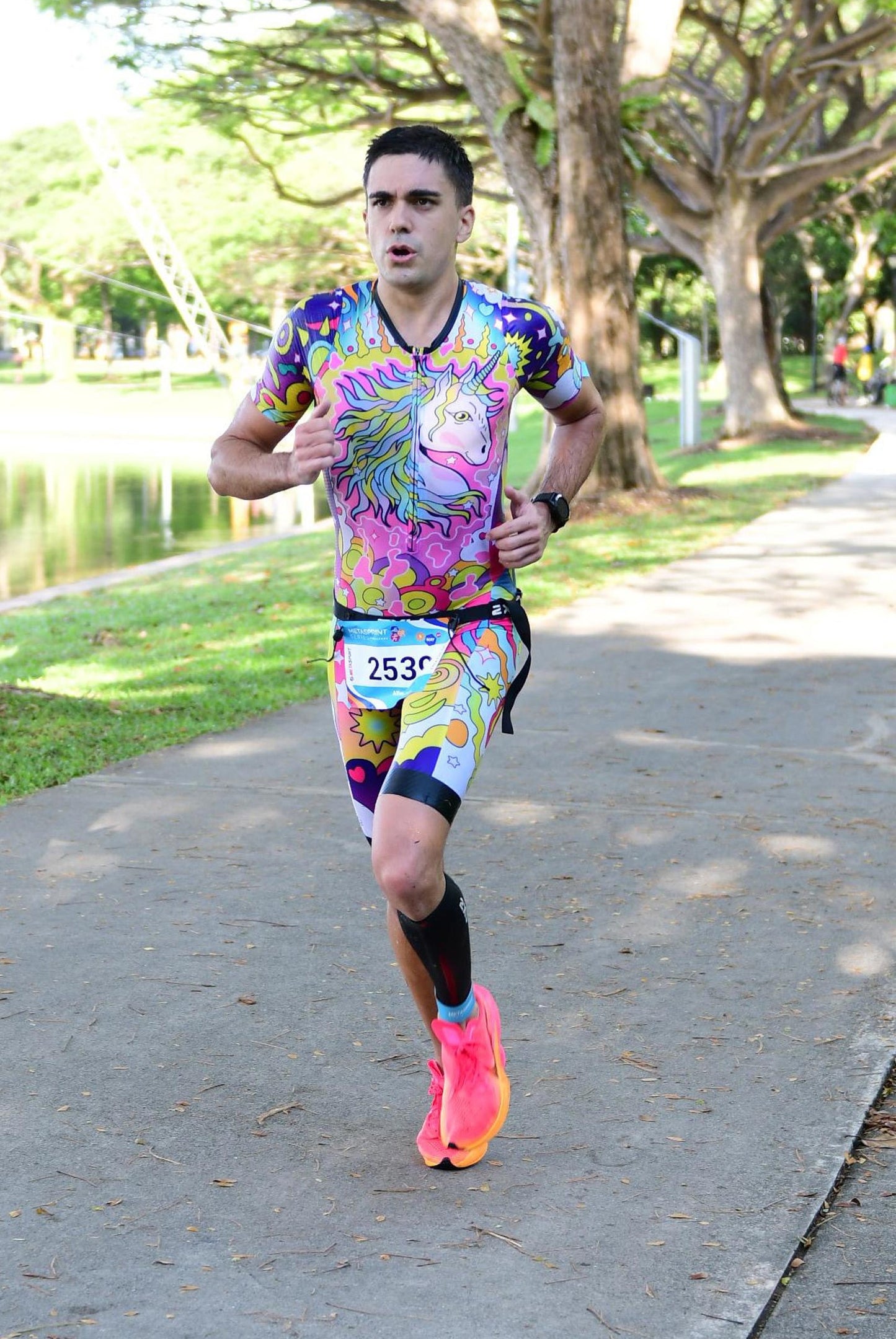 Fierce Unicorn Men's Sleeved Trisuit