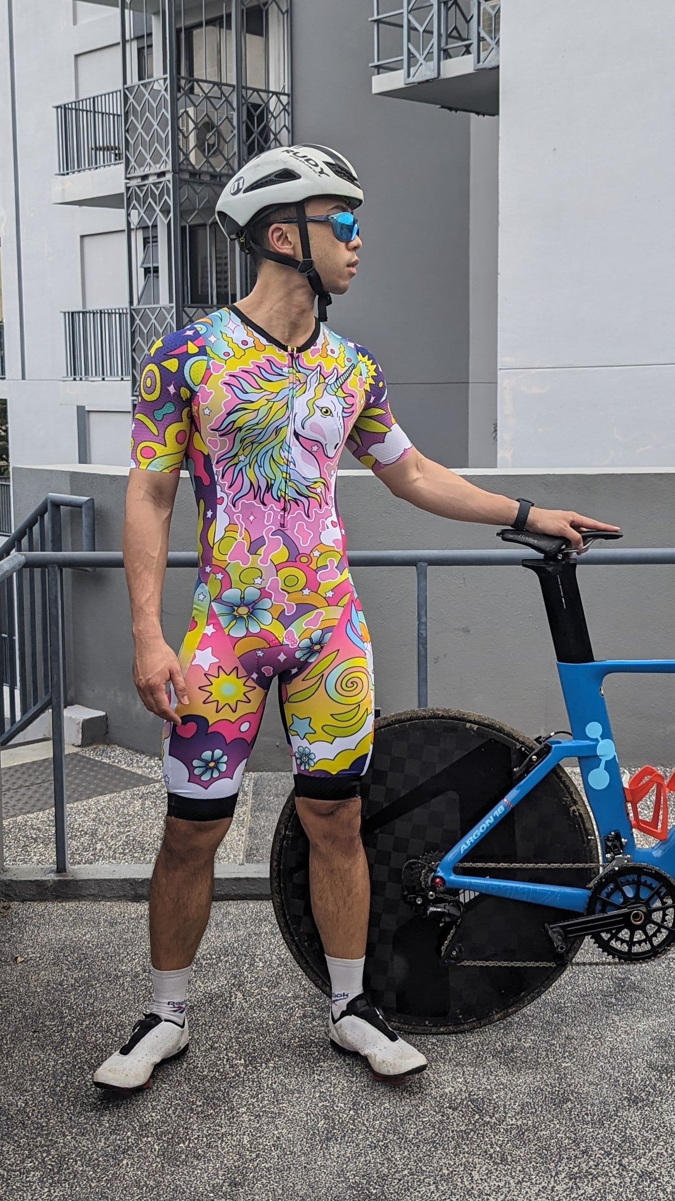 Fierce Unicorn Men's Sleeved Trisuit