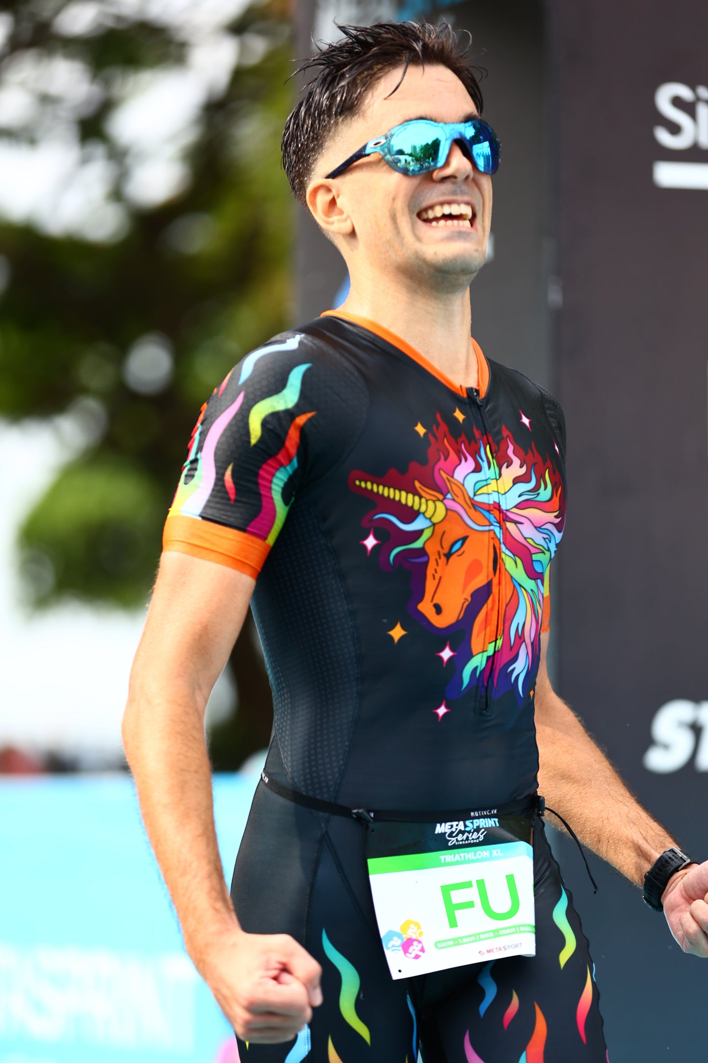 Chroma Ignis Men's Sleeved Trisuit