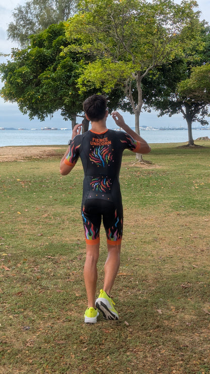 Chroma Ignis Men's Sleeved Trisuit